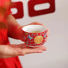 Load image into Gallery viewer, Luxury Tea Ceremony Set Chinese Weddings | Red Traditional Ceramic Sets