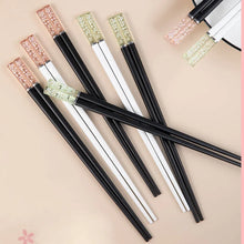 Load image into Gallery viewer, Amber Sakura Japanese Pink Cute Chopsticks | Floral Cherry Blossom with Antibacterial Anti-Slip 1 Pc