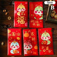 Load image into Gallery viewer, Illustrated Sanke Red Money Envelope (Hong Bao) | Lunar New Year Gifts 2025 - 1 Set