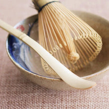 Load image into Gallery viewer, Traditional Japanese Matcha Set with Bamboo Whisk, Spoon, and Ceramic Stand - 3 Piece Set