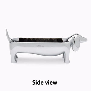 Cute Dog Metal Ring Holder | Wiener Dachshund Jewelry Tray - 1 Pc