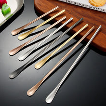 Load image into Gallery viewer, Stainless Steel Swizzle Sticks | Long Short Handle Drink Cocktail Stirrers - 1 Pc