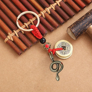 2025 Year Of Chinese Snake | Lucky Pendant Keychain Lunar New Year Gift - 1 Pc