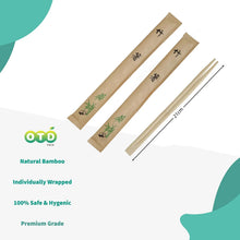 Load image into Gallery viewer, premium disposable bamboo wooden chopsticks in sleeves