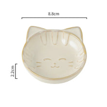 Load image into Gallery viewer, Ceramic Cat Soy Sauce Dish Set | Dipping Seasoning Small Bowl - 2 Pc