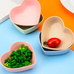 Heart Shape Soy Sauce Dish | Love Sushi Dipping Bowls - 1 Pc