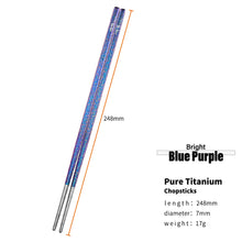 Load image into Gallery viewer, Titanium Chopsticks | Camping Hiking Outdoor Tableware - 1 Pair