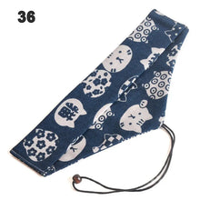 Load image into Gallery viewer, Japanese Portable Chopsticks &amp; Spoon in Pouch | Travel Cotton Linen Fabric Bag - 1 Set