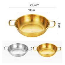 Load image into Gallery viewer, Korean Ramen Pot with Handles | Stainless Steel Small Instant Noodle Bowls - 1 Pc