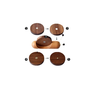 Snail Wood Cute Coasters | Drink Coaster Mats for Table - 1 Set