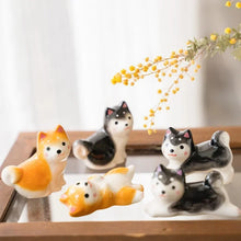 Load image into Gallery viewer, Cute Shiba Inu Chopsticks Holder | Japanese Dog Ceramic Chopstick Rest - 1 Pc