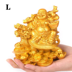 Buddha on Dragon Figurine Statue | Fortune Lunar New Year Gifts 2025 - 1 Pc