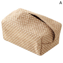 Load image into Gallery viewer, Nordic Linen Tissue Box Cover | Cotton Cloth Paper Holder - 1 Pc