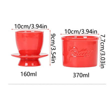 Load image into Gallery viewer, Cute Red French Butter Crock | Glossy Dish Bell Crock - 1 Set