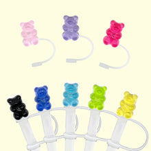 Load image into Gallery viewer, Cute Gummy Bear Straw Toppers | Stanley Cup Covers - 1 Pc