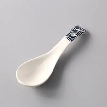 Load image into Gallery viewer, White Asian Soup Spoons | Classic Japanese Ceramic Spoon Tableware - 1 Pc