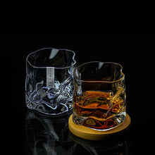 Load image into Gallery viewer, Crumpled Japanese Crystal Whiskey Glass | Designer Neat Liquor Cup - 1 Pc