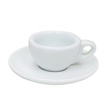 Load image into Gallery viewer, Classic White Demitasse Cups | Small Espresso Cup with Saucer - 1 Set