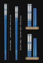 Load image into Gallery viewer, Blue Korean Metal Chopsticks | 304 Stainless Steel - 1/5 Pair Set