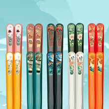 Load image into Gallery viewer, Colorful Japanese Nature Landscape Luxury Chopsticks - 5/10 Pair Set