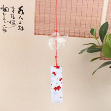 Load image into Gallery viewer, Red Fish Japanese Wind Chimes | Furin Glass Bell Hanging Decor - 1 Pc