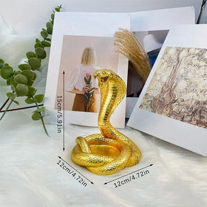 Gold Year Of The Snake Lucky Figurine | Lunar New Year Gifts 2025 - 1 Pc