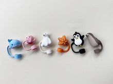 Load image into Gallery viewer, Cute Animal Stanley Straw Toppers | Silicone Cap Covers - 1 Pc