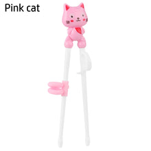 Load image into Gallery viewer, Pink Donut Cat Training Chopsticks | Kids Children Eating Learning Utensils - 1 Pc