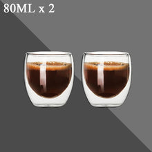 Load image into Gallery viewer, Double Wall Espresso Cups Set | Transparent Shot Glasses