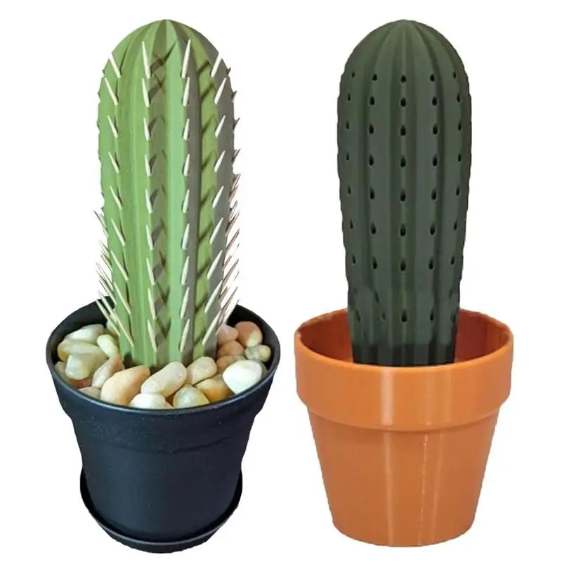 Large Cactus Toothpick Holder & Dispenser | Plant Nature Decor