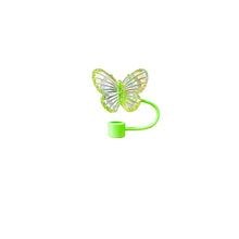 Load image into Gallery viewer, Cute Butterfly Straw Toppers | Silicone Stanley Cover Cap - 1 Pc