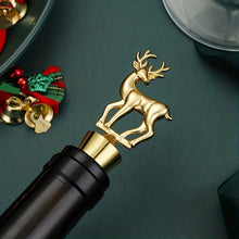 Load image into Gallery viewer, Gold Elk Wine Bottle Stoppers | Decorative Metal Preserver Cap - 1 pc