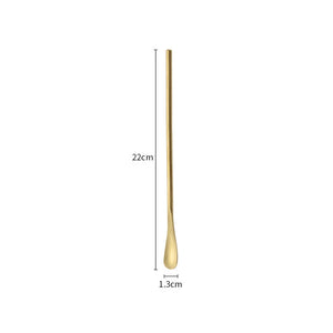 Stainless Steel Swizzle Sticks | Long Short Handle Drink Cocktail Stirrers - 1 Pc