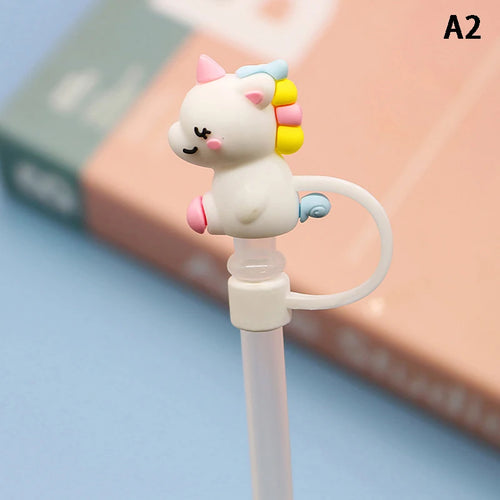 Cute Unicorn Stanley Straw Toppers | Silicone Cup Covers - 1 Pc