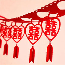 Load image into Gallery viewer, Red Hanging Banner Wedding Sign | Traditional Chinese Vietnamese Decor - 1 Pc