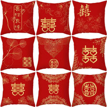 Load image into Gallery viewer, Pillow Case Chinese Wedding Decor | Home Bedroom Cushion Cover - 1 Pc