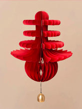 Load image into Gallery viewer, Red Paper Folding Wedding Decor with Bell| Chinese Vietnamese - 1 PC