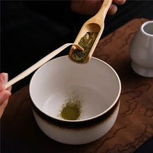 Load image into Gallery viewer, White &amp; Brown Matcha Set | Japanese Tea with Whisk Holder - 6 Pc