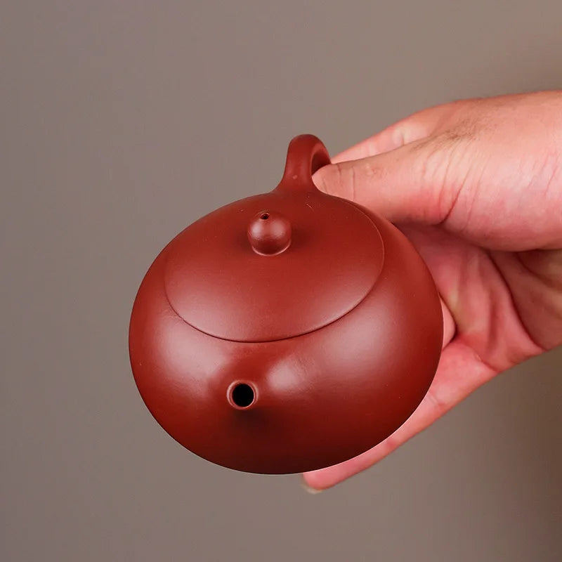 Chinese Yixing Teapot | Handmade Purple Clay Tea Pot with Strainer - 1 Pc