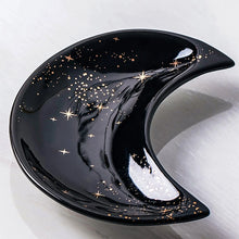 Load image into Gallery viewer, Nordic Moon Shape Small Trinket Dish | Ceramic Jewelry Plate - 1 Pc