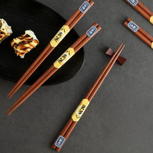 Load image into Gallery viewer, Pointed Japanese Chopsticks | Natural Wood Luxury - 5/10 Pair Set