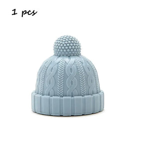 Winter Hat Wine Bottle Stoppers | Christmas Beanie Silicone Decorative Cap - 1 Pc