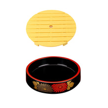 Load image into Gallery viewer, Traditional Japanese Sushi Plates Set | Round Sashimi Serving Platter Display - 1 Set