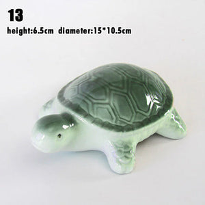 Green Turtle Chopstick Holder | Cute Ceramic Utensil Rest - 1 Pc