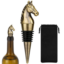 Load image into Gallery viewer, Horse Metal Wine Bottle Stoppers | Dog Squirrel Decorative Caps - 1 Pc