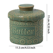 Load image into Gallery viewer, Dark Blue French Butter Dish | Ceramic Crock Bell with Lid - 1 Set