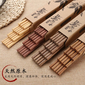 bamboo chopsticks in set of 5 pairs or 10 pairs