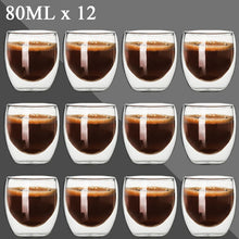 Load image into Gallery viewer, Double Wall Espresso Cups Set | Transparent Shot Glasses