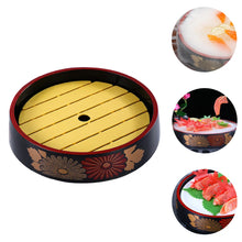 Load image into Gallery viewer, Traditional Japanese Sushi Plates Set | Round Sashimi Serving Platter Display - 1 Set