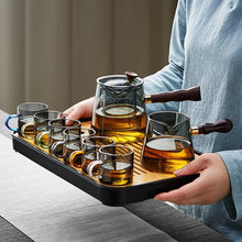 Load image into Gallery viewer, Japanese-Style Glass Teapot Set | Wooden Handle, Heat-Resistant